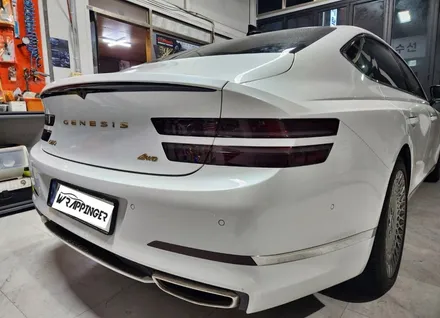 신형 G80 테일램프 라이트필름과 크롬딜리트 / 양주시 덕정동