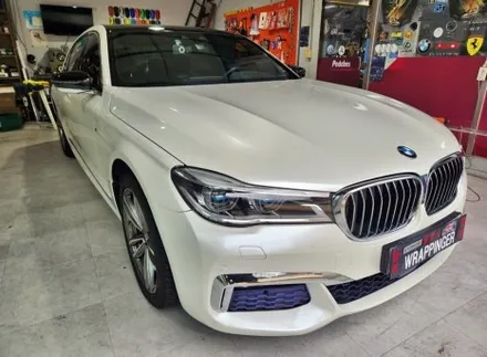 BMW G10 730LD 화사한 화이트펄 전체랩핑 양주랩핑 / 양주시 덕정동