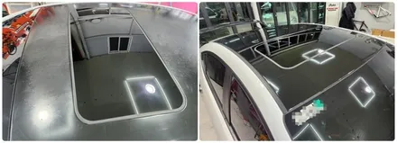 노후로 손상된 루프스킨 재시공 아반떼AD 스포츠 / 양주시 덕정동
