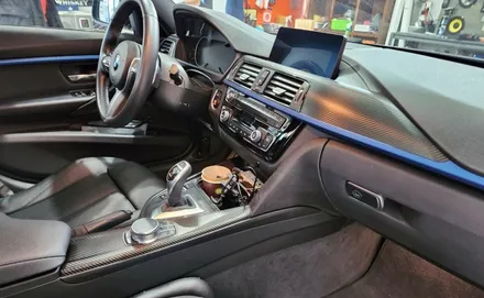 양주랩핑 F30 320i 3M 블랙카본 실내랩핑 / 양주시 덕정동