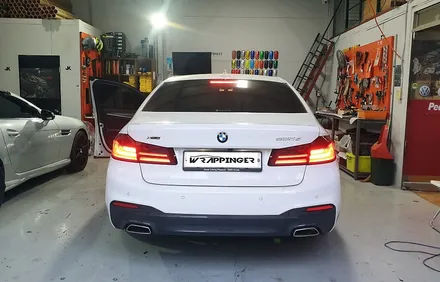 BMW G30 520D 전면후면 라이트필름 시공_랩핑거 / 양주시 덕정동