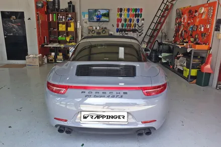 포르쉐 911 타르가 4GTS 락그레이 전체랩핑시공_랩핑거 / 양주시 덕정동