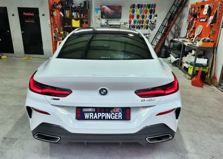 BMW G15 840D 전체랩핑 화이트컬러 / 양주시 덕정동