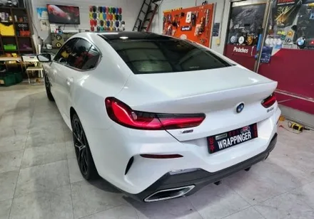 BMW G15 840D 전체랩핑 화이트컬러 / 양주시 덕정동