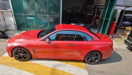 BMW 428i 컨버터블 다이아몬드레드 전체랩핑 시공_양주 랩핑거 / 양주시 덕정동
