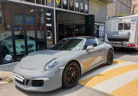 포르쉐 911 타르가 4GTS 락그레이 전체랩핑시공_랩핑거 / 양주시 덕정동
