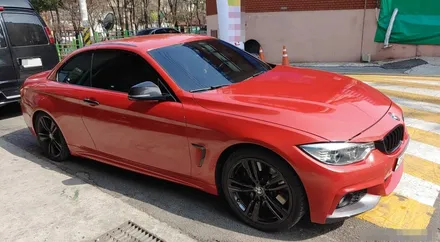 BMW 428i 컨버터블 다이아몬드레드 전체랩핑 시공_양주 랩핑거 / 양주시 덕정동