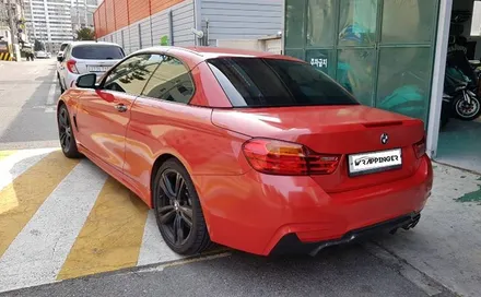 BMW 428i 컨버터블 다이아몬드레드 전체랩핑 시공_양주 랩핑거 / 양주시 덕정동