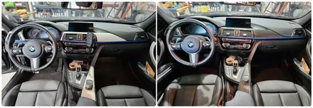 양주랩핑 F30 320i 3M 블랙카본 실내랩핑 / 양주시 덕정동