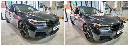 BMW G32 6GT 키드니그릴 랩핑과 라이트필름 조합 / 양주시 덕정동