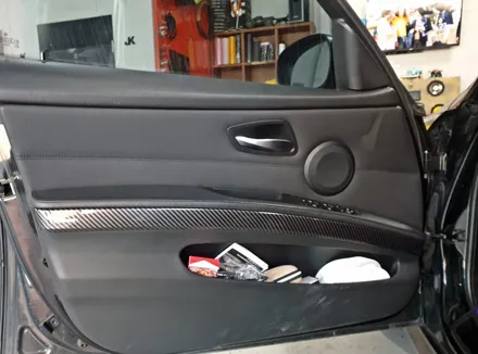 BMW E90 320i 실내 카본랩핑 시공으로 e90 실내리모델링 / 양주시 덕정동