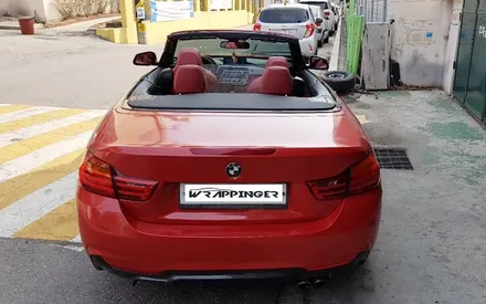 BMW 428i 컨버터블 다이아몬드레드 전체랩핑 시공_양주 랩핑거 / 양주시 덕정동