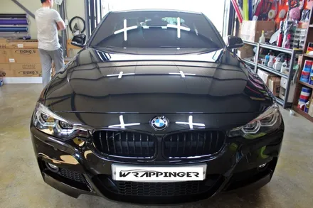 BMW 320D 라이트필름 & 그릴 M3색데칼 / 양주시 덕정동