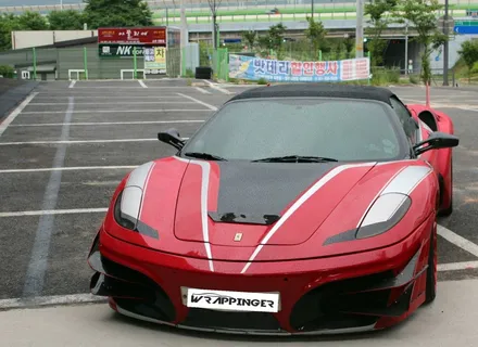 페라리 f430스파이더 핸들&도어스텝               카본랩핑시공 / 양주시 덕정동