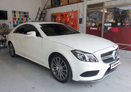 벤츠 cls400 라이트PPF / 사이드스컷크롬데칼 포인트랩핑 / 양주시 덕정동