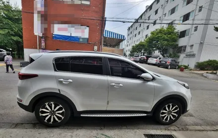 양주 랩핑 루프스킨 노후로 재시공된 스포티지ql / 양주시 덕정동