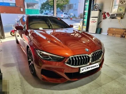 BMW G15 840D 전체랩핑 화이트컬러 / 양주시 덕정동