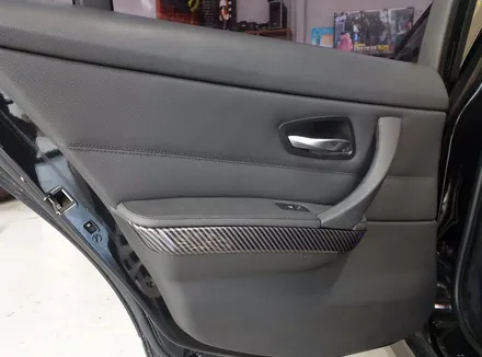 BMW E90 320i 실내 카본랩핑 시공으로 e90 실내리모델링 / 양주시 덕정동