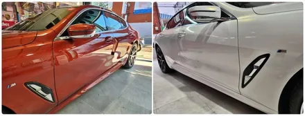 BMW G15 840D 전체랩핑 화이트컬러 / 양주시 덕정동