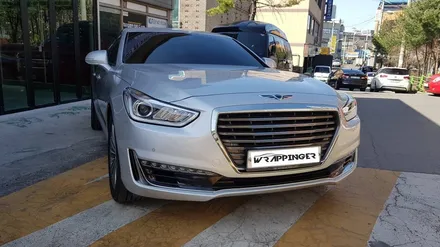현대 제네시스 EQ900 실내카본 랩핑시공 - 양주 랩핑거 - / 양주시 덕정동