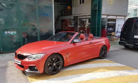 BMW 428i 컨버터블 다이아몬드레드 전체랩핑 시공_양주 랩핑거 / 양주시 덕정동