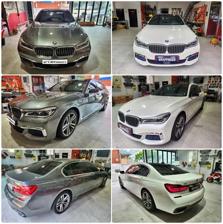 BMW G10 730LD 화사한 화이트펄 전체랩핑 양주랩핑 / 양주시 덕정동