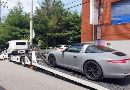 포르쉐 911 타르가 4GTS 락그레이 전체랩핑시공_랩핑거 / 양주시 덕정동