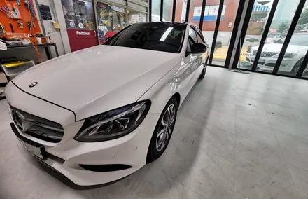 벤츠 w205 C클래스 크롬죽이기 랩핑? / 양주시 덕정동