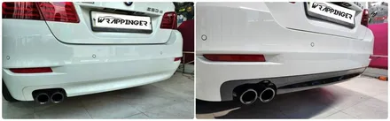 BMW F10 520D 크롬죽이기 부분랩핑으로 멋내기 / 양주시 덕정동