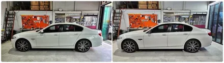 BMW F10 520D 크롬죽이기 부분랩핑으로 멋내기 / 양주시 덕정동