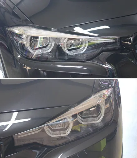 BMW 320D 라이트필름 & 그릴 M3색데칼 / 양주시 덕정동