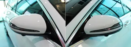 벤츠 e300 (w213) 루프스킨 & 사이드미러 랩핑시공 / 양주시 덕정동