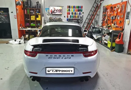 포르쉐 911 타르가 4GTS 락그레이 전체랩핑시공_랩핑거 / 양주시 덕정동