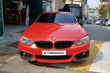 BMW 428i 컨버터블 다이아몬드레드 전체랩핑 시공_양주 랩핑거 / 양주시 덕정동