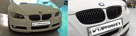 BMW 328i컨버터블 사이드미러,그릴 랩핑시공 / 양주시 덕정동