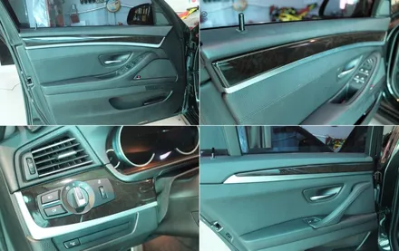 BMW 528I 실내 카본랩핑 시공으로 멋내기 / 양주시 덕정동