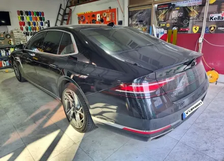 양주랩핑 G90 사틴화이트 전체랩핑 / 양주시 덕정동