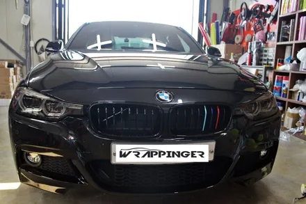 BMW 320D 라이트필름 & 그릴 M3색데칼 / 양주시 덕정동
