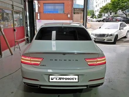 현대 제네시스 G80 루프스킨 3M2080 유광블랙 [랩핑거] / 양주시 덕정동