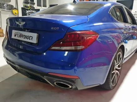 제네시스g70의 유광화이트 전체랩핑은 랩핑전문업체에 맡겨주세요! / 양주시 덕정동