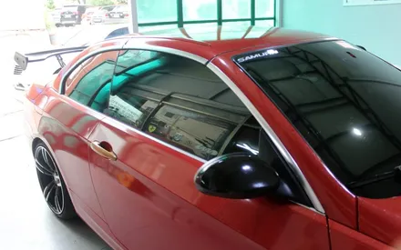 BMW 328I 컨버터블 전체랩핑시공과 금색포인트랩핑의 조합 / 양주시 덕정동