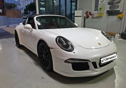 포르쉐 911 타르가 4GTS 락그레이 전체랩핑시공_랩핑거 / 양주시 덕정동