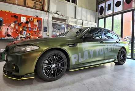 팀 데칼 랩핑 bmw 528i 드레스업 / 양주시 덕정동