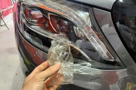 벤츠 W222 S63 AMG 라이트필름 시공과 휠 포인트랩핑 / 양주시 덕정동