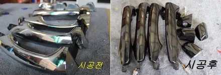 현대 싼타페DM 도어외캐치 랩핑시공 / 양주시 덕정동