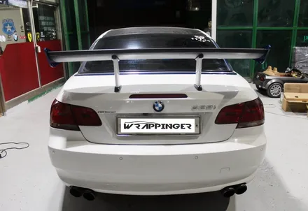 BMW 328I 컨버터블 윙스포일러 랩핑 및 장착시공 / 양주시 덕정동
