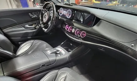 벤츠 W222 S63AMG 카본 실내랩핑 작업리뷰 / 양주시 덕정동