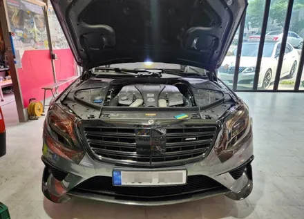 벤츠 W222 S63 AMG 라이트필름 시공과 휠 포인트랩핑 / 양주시 덕정동