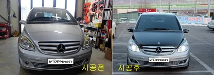 벤츠 B200 루프스킨&본닛&사이드미러&데칼 시공 / 양주시 덕정동