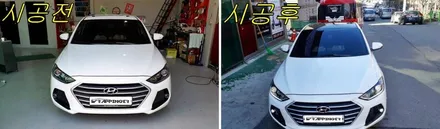 현대 아반떼AD 루프스킨 시공 / 양주시 덕정동